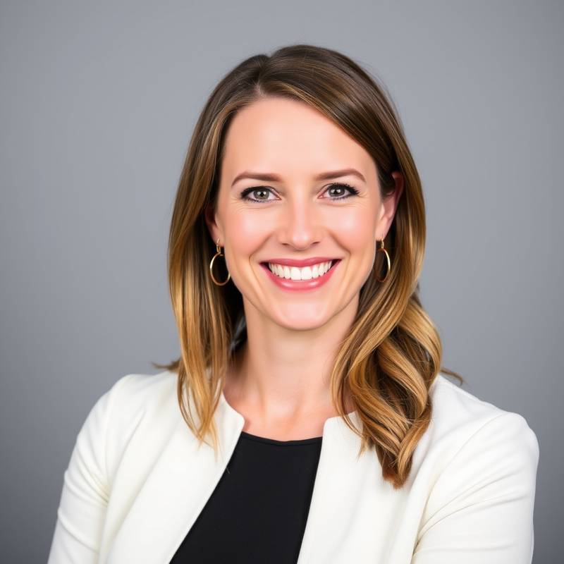 Emily Wilson, Digital Marketing Specialist, smiling confidently.